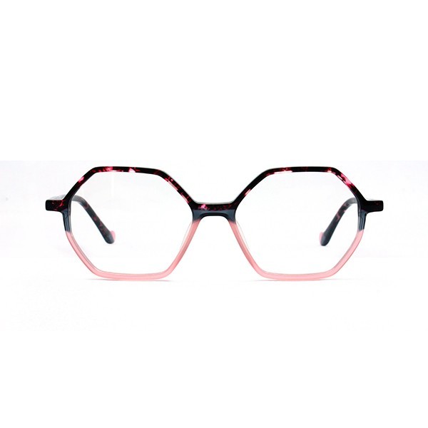 醋酸板材眼镜-G5297黑魅粉